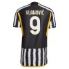 Juventus 2023-24 Vlahovic 9 Hjemmebanesæt Kortærmet